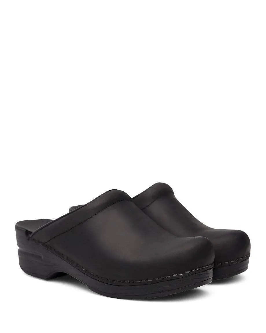 Dansko Women's Sonja Oiled Leather Black sold by Orleans Shoe Co.