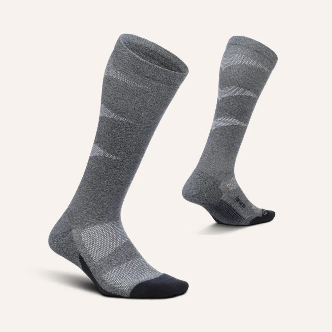 Feetures Graduated Compression Light Cushion Knee High Sock Gray sold by Orleans Shoe Co. product image thumbnail 2