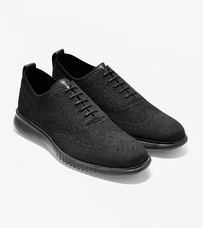 Cole Haan Men's 2 Zerogrand Wingtip Oxford Black Stitchlite Black C28527 sold by Orleans Shoe Co.