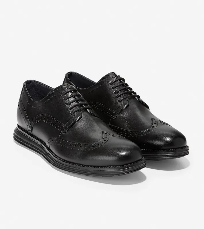 Cole Haan Men's Original Grand Wingtip Oxford Black Black C27984 sold by Orleans Shoe Co.