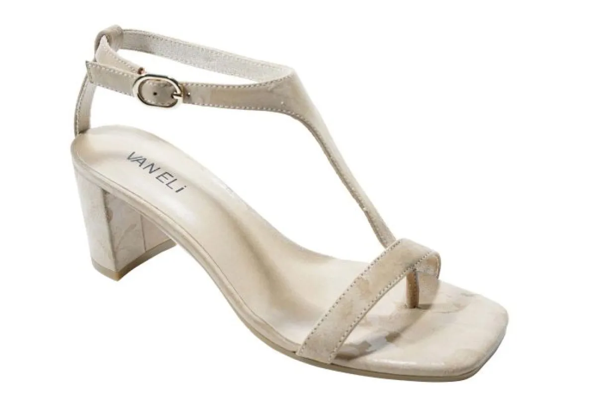 Vaneli Women's Milina Sandal Natural Carnaby sold by Orleans Shoe Co.