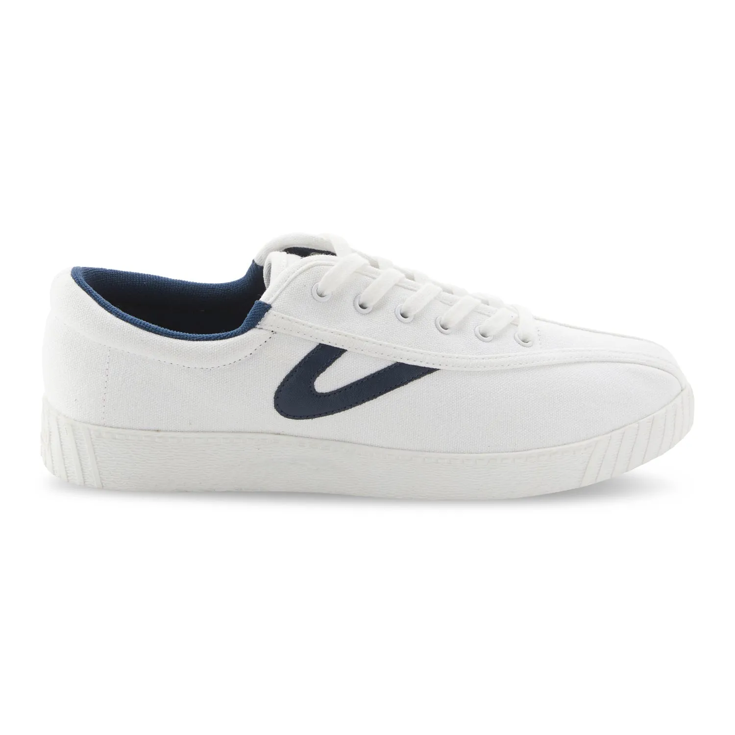 Tretorn Women's Nylite Plus Canvas White Navy sold by Orleans Shoe Co. product image thumbnail 4