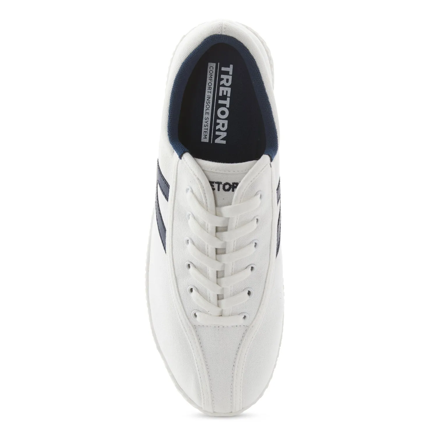 Tretorn Women's Nylite Plus Canvas White Navy sold by Orleans Shoe Co. product image thumbnail 2