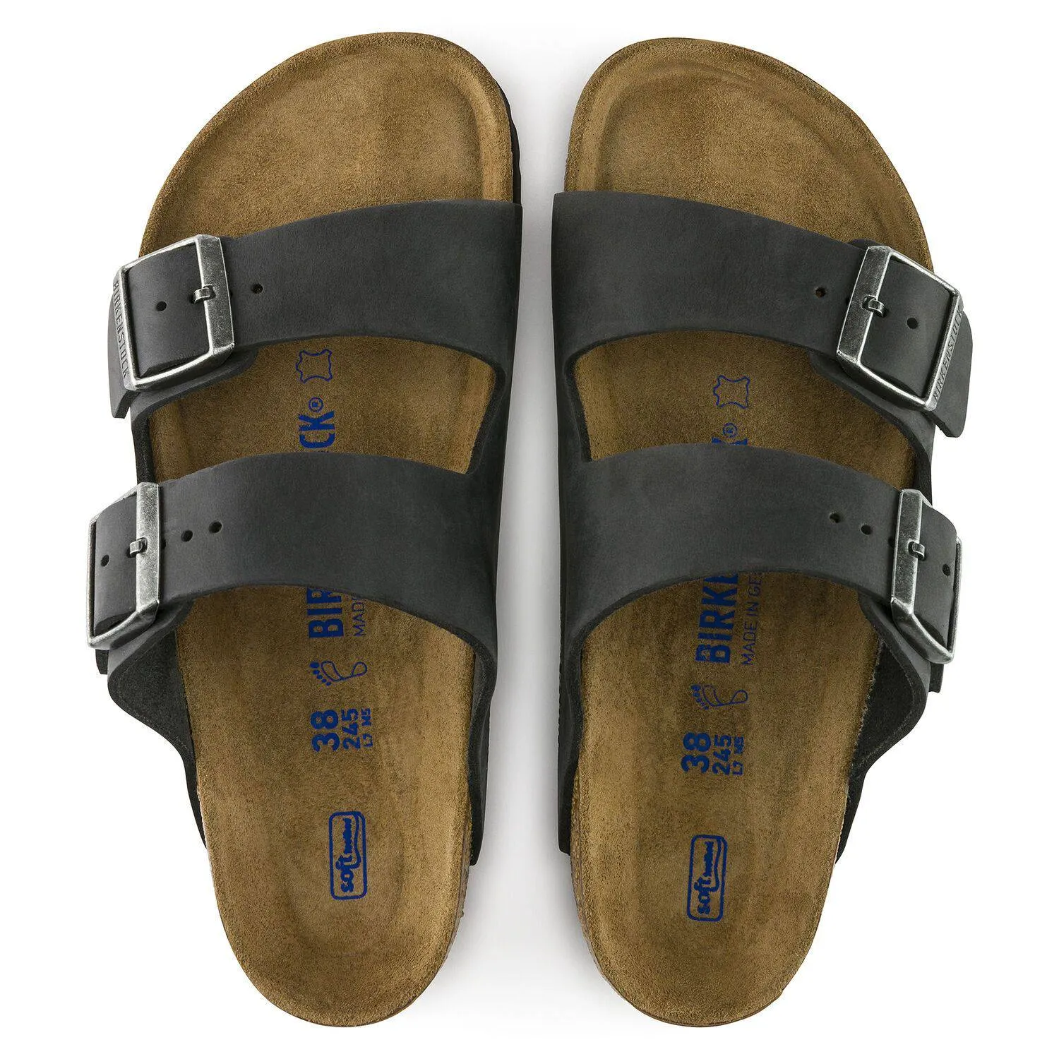Birkenstock Arizona Black Oiled Leather Soft Footbed 0752481 sold by Orleans Shoe Co. product image thumbnail 3