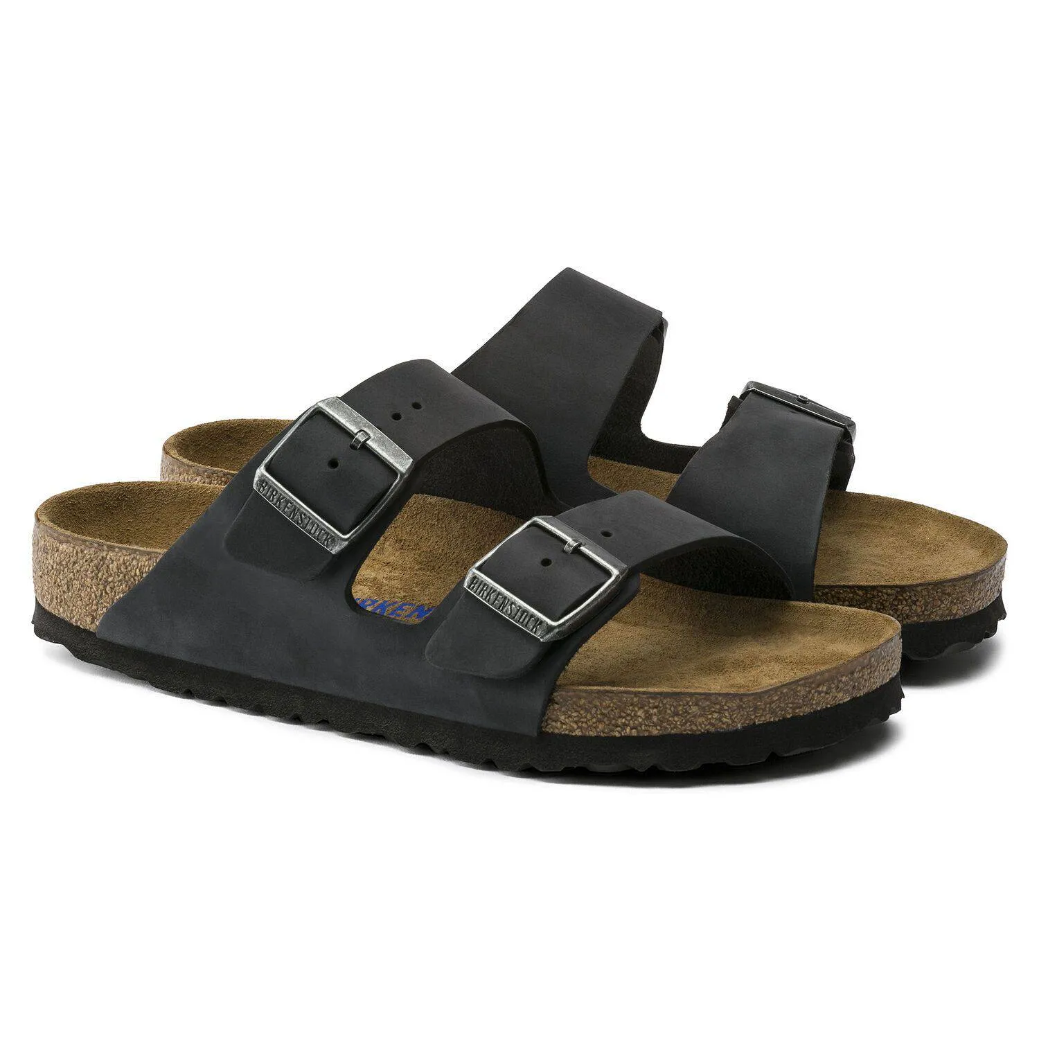 Birkenstock Arizona Black Oiled Leather Soft Footbed 0752481 sold by Orleans Shoe Co. product image thumbnail 2