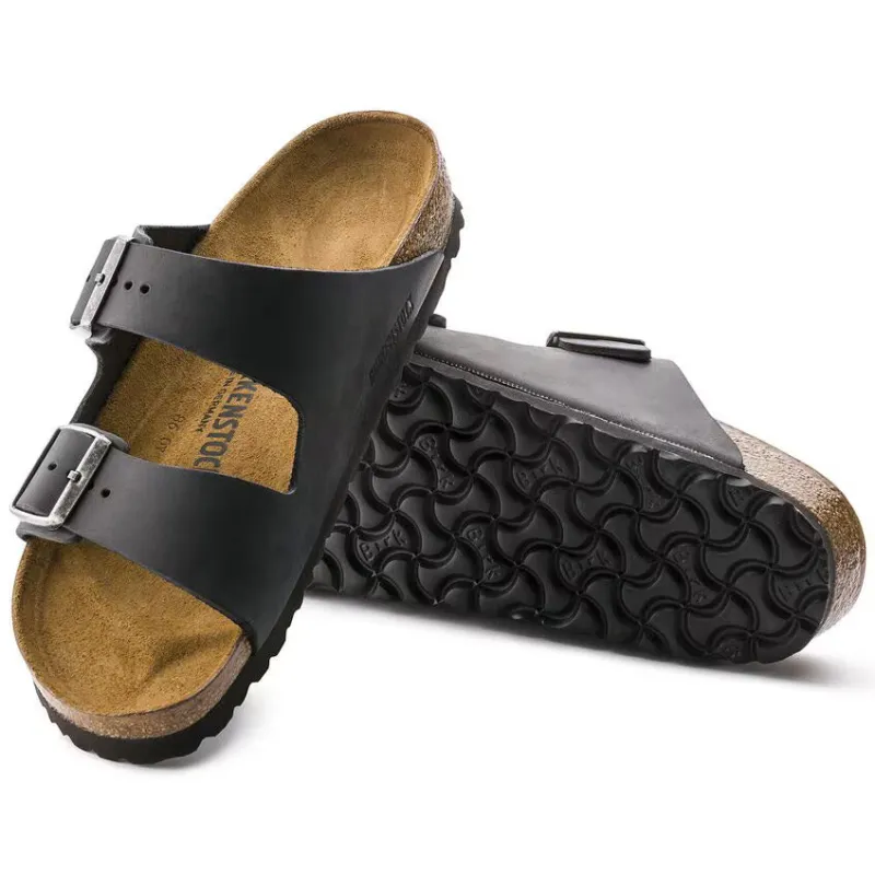 Birkenstock Arizona Black Oiled Hard Footbed 0552111/0552113 sold by Orleans Shoe Co.