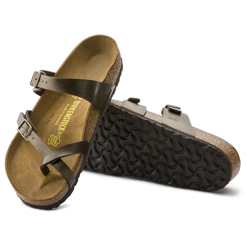 Birkenstock Women's Mayari Golden Brown Birko-Flor Sandal sold by Orleans Shoe Co.