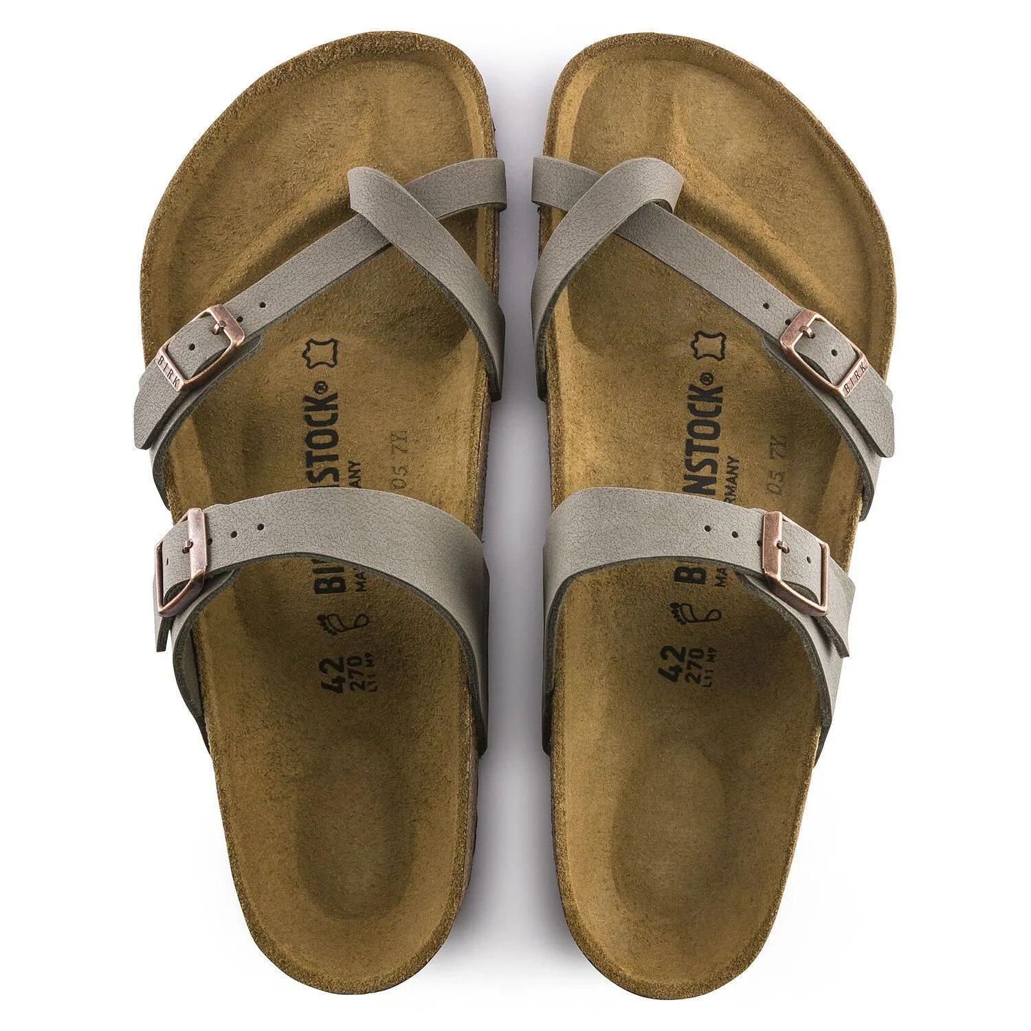 Birkenstock Women's Mayari Stone Birkibuc Sandal 0071071 sold by Orleans Shoe Co. product image thumbnail 2