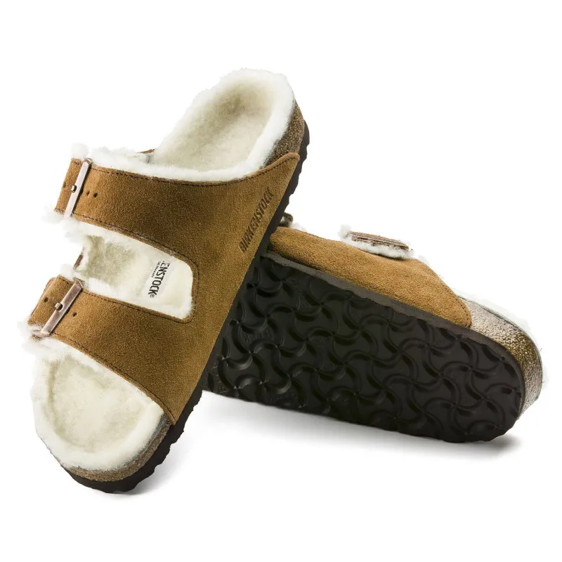 Birkenstock Arizona Fur Mink Shearling sold by Orleans Shoe Co.