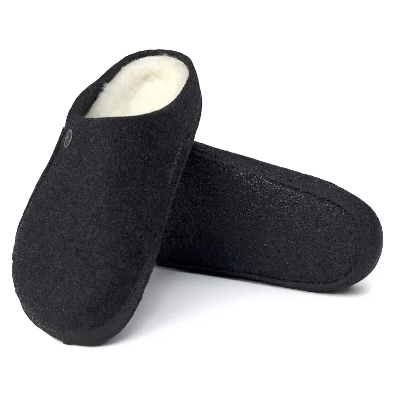 Birkenstock Women's Zermatt Slipper Anthracite Wool sold by Orleans Shoe Co.