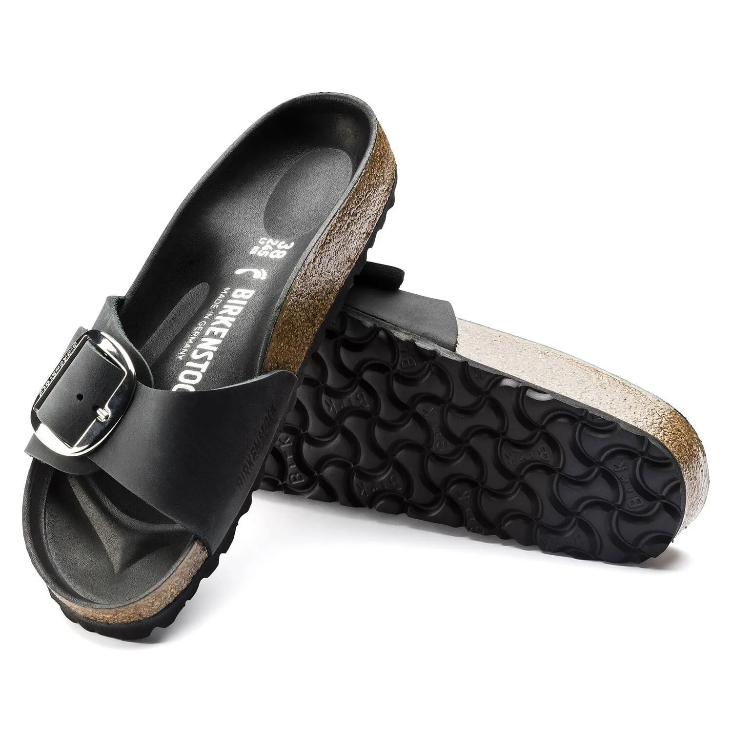 Birkenstock Women's Madrid Big Buckle Black 1006523 sold by Orleans Shoe Co.