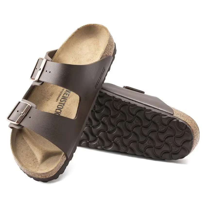 Birkenstock Arizona Dark Brown Birko-Flor Sandal Hard Footbed 0051701/0051703 sold by Orleans Shoe Co.