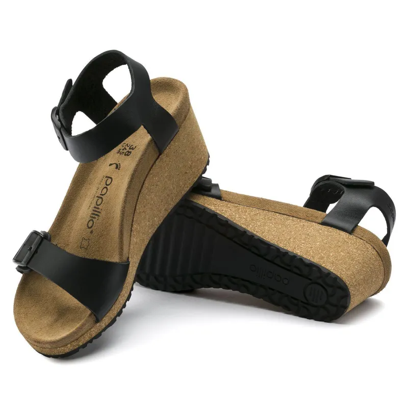 Birkenstock Women's Soley Ring Wedge Black sold by Orleans Shoe Co.