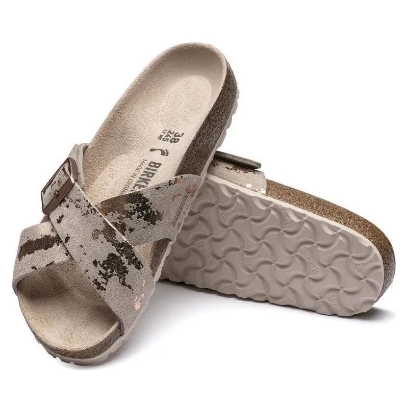 Birkenstock Women's Siena Big Buckle Suede Rose sold by Orleans Shoe Co.