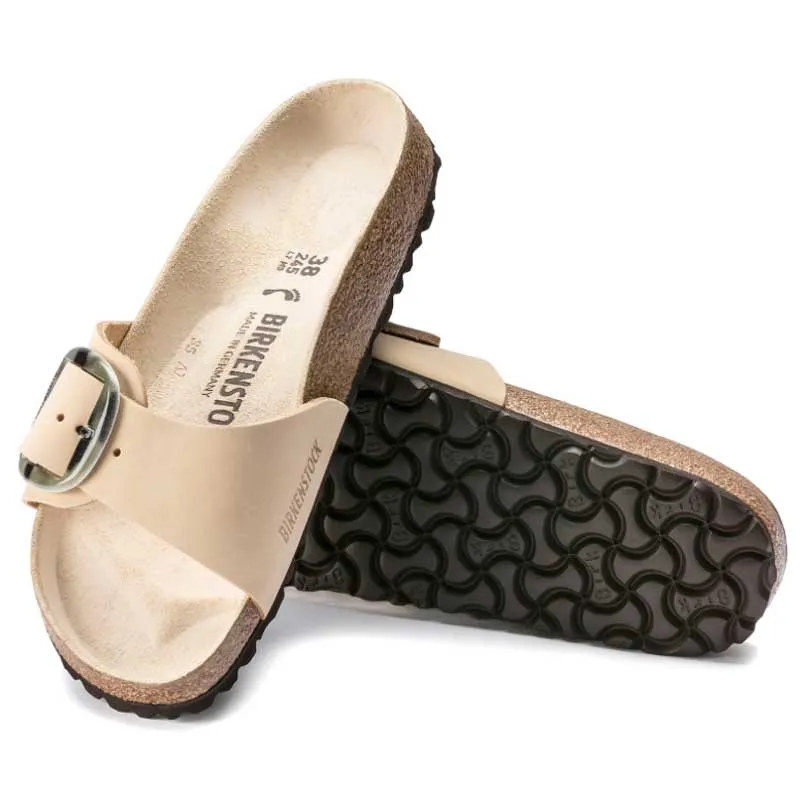 Birkenstock Women's Madrid Big Buckle Almond sold by Orleans Shoe Co.