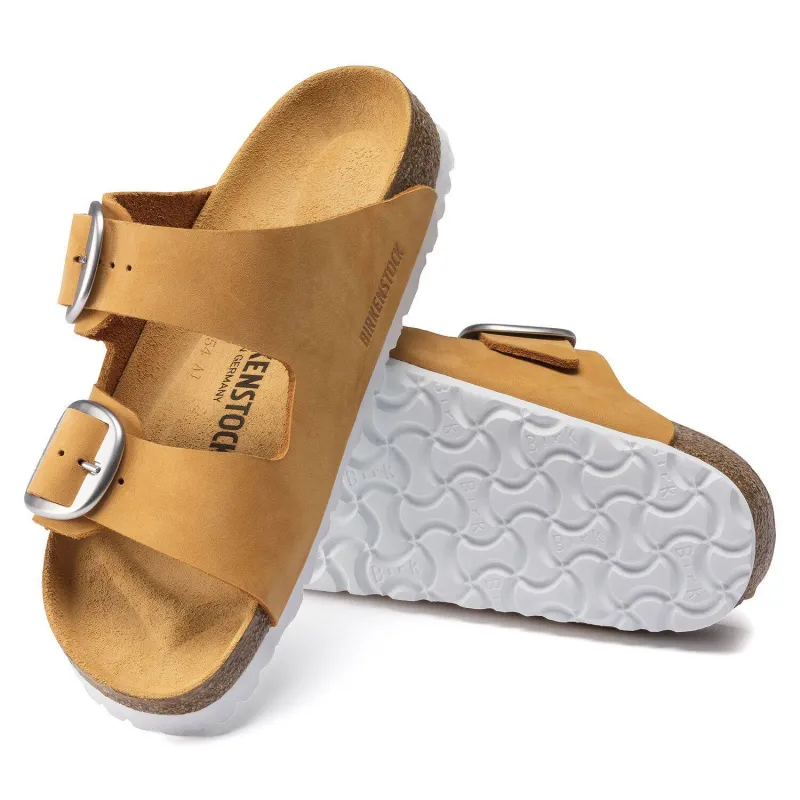 Birkenstock Women's Arizona Big Buckle Apricot sold by Orleans Shoe Co.