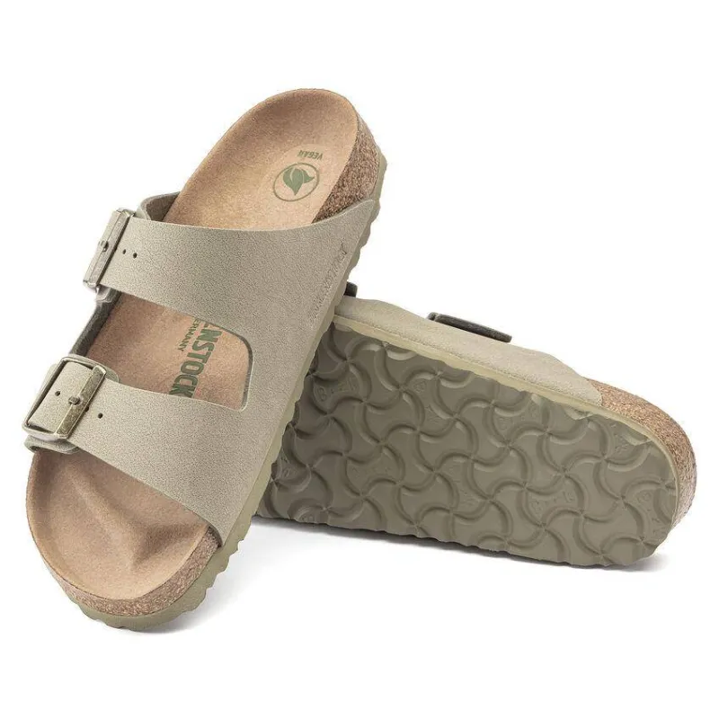 Birkenstock Arizona Khaki Vegan sold by Orleans Shoe Co.