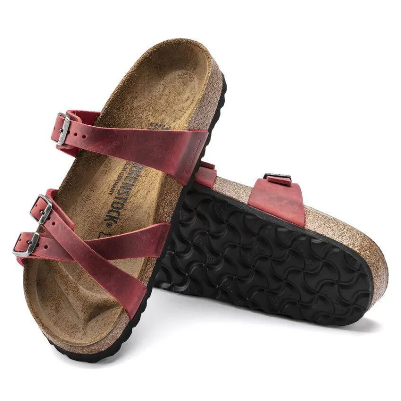 Birkenstock Women's Franca Fire Red sold by Orleans Shoe Co.