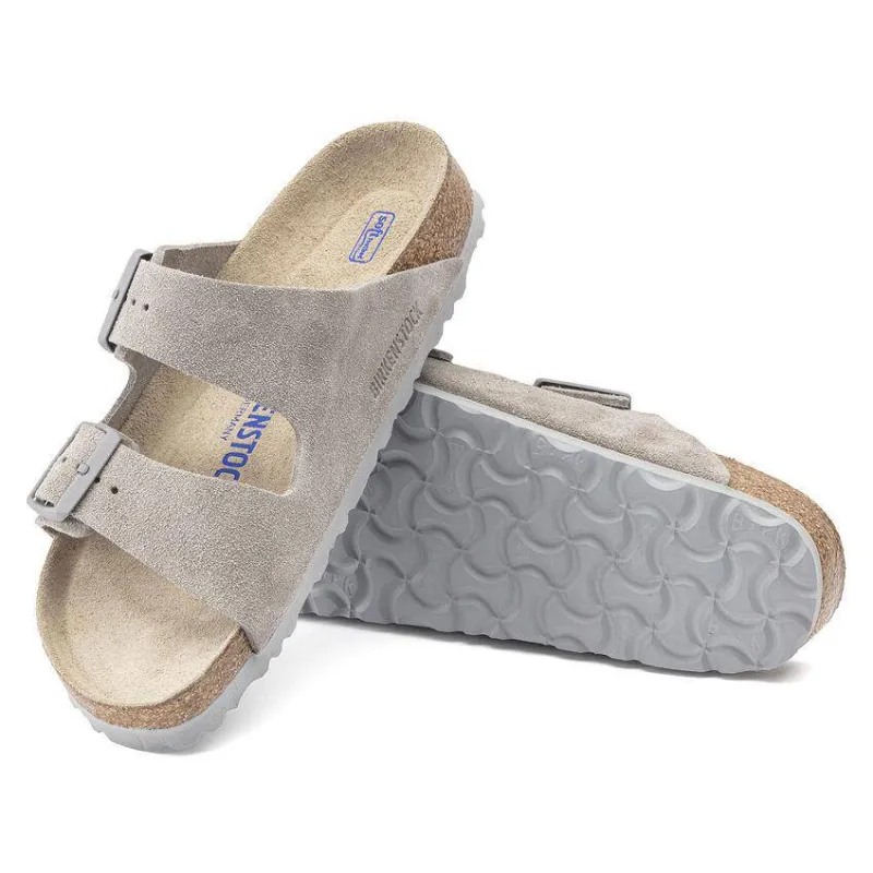 Birkenstock Arizona Stone Coin Soft Footbed Suede 1020507/1020557 sold by Orleans Shoe Co.