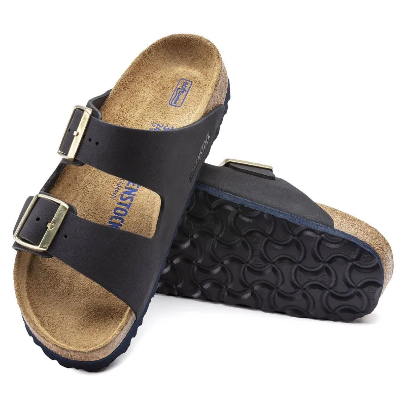 Birkenstock Women's Arizona Midnight Soft Footbed sold by Orleans Shoe Co.