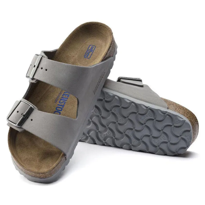 Birkenstock Women's Arizona Dove Grey Suede Soft Footbed 1020877 sold by Orleans Shoe Co.