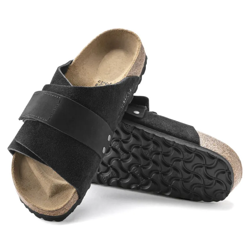 Birkenstock Kyoto Black Nubuck/Suede Leather 1022350/1022566 sold by Orleans Shoe Co.