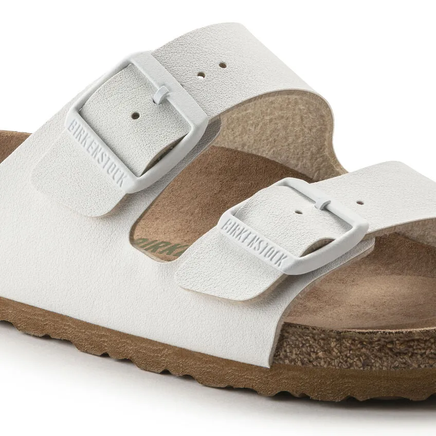 Birkenstock Women's Vegan Arizona BS White sold by Orleans Shoe Co. product image thumbnail 2