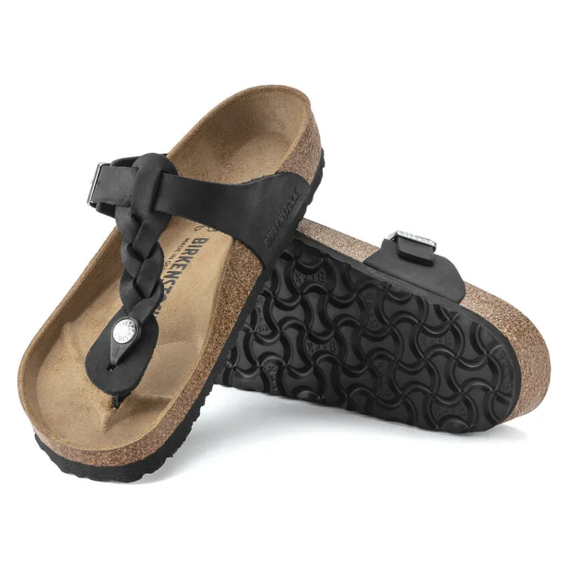 Birkenstock Women's Gizeh Braided Black sold by Orleans Shoe Co.