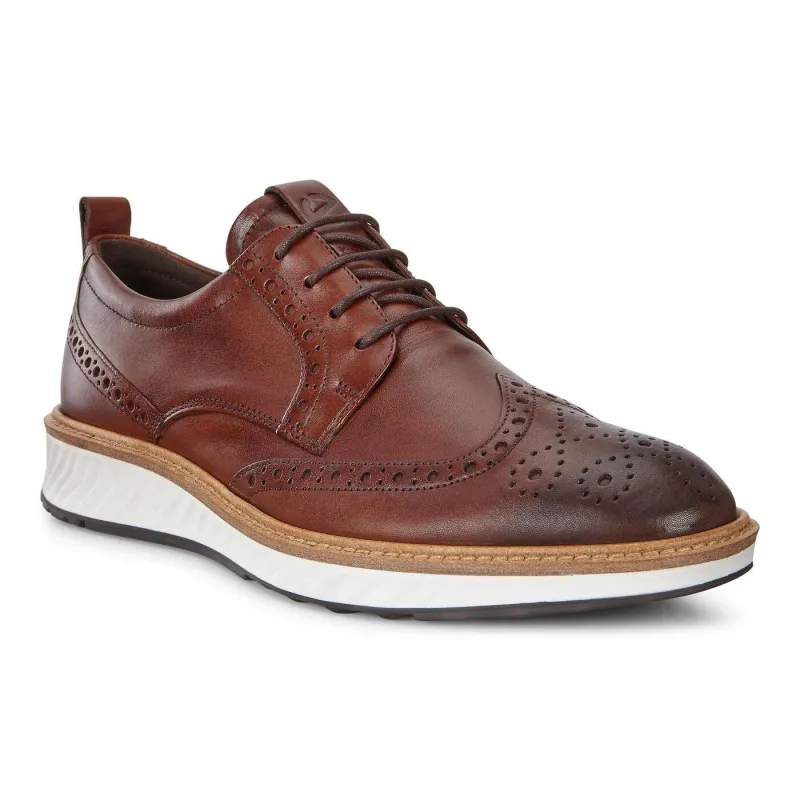 Ecco Men's St.1 Hybrid Wingtip Cognac Shoe 83642401053 sold by Orleans Shoe Co.