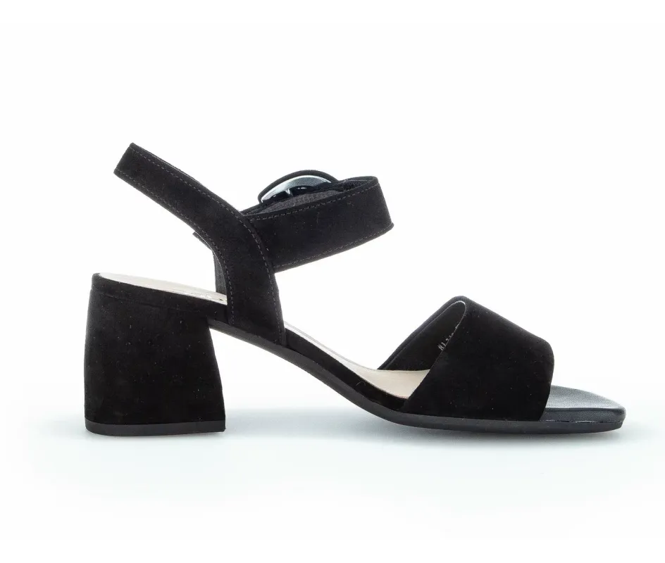 Gabor Women's Sandal 81.710.17 Black made by Orleans Shoe Co.