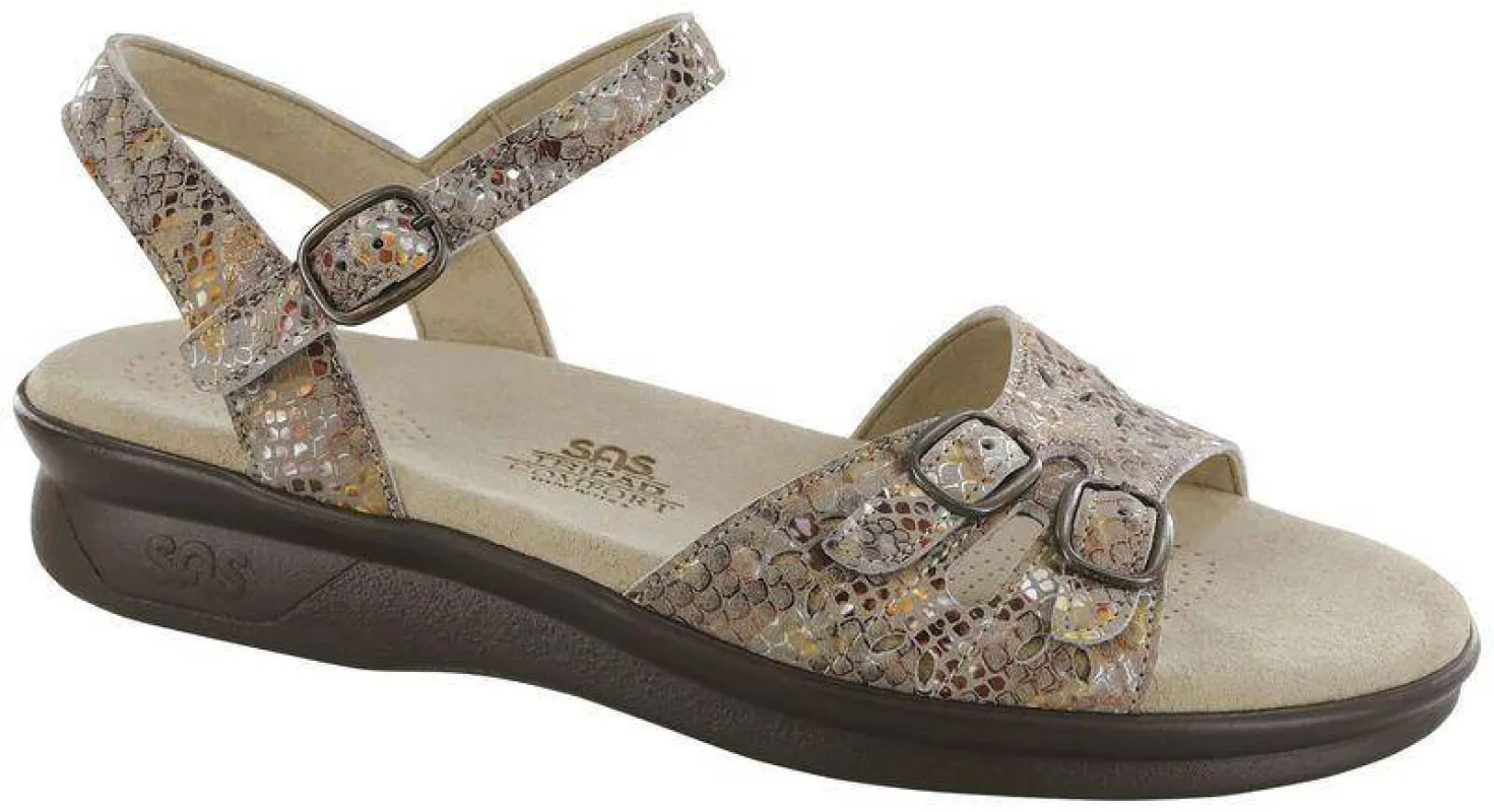 SAS Women's Duo Multisnake Taupe Sandal sold by Orleans Shoe Co.