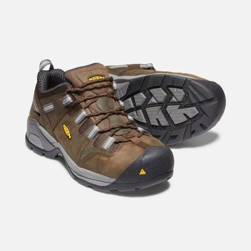 Keen Men's Detroit ESD Low XT Steel Toe Cascade Brown Gargoyle sold by Orleans Shoe Co.