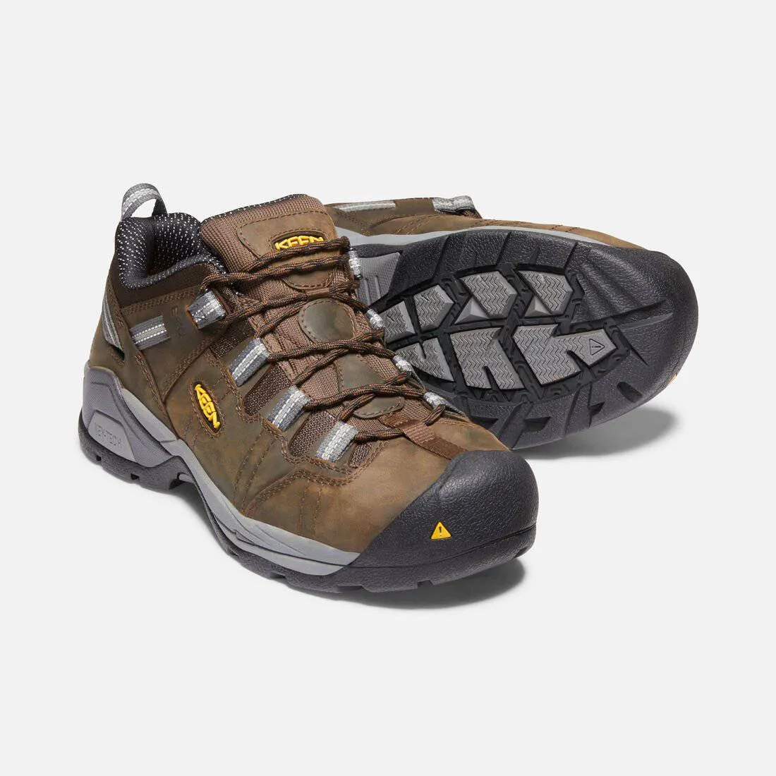 Keen Men's Detroit ESD Low XT Steel Toe Cascade Brown Gargoyle sold by Orleans Shoe Co.