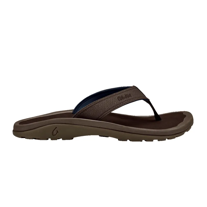 Olukai Men's 'Ohana Dk Wood Dk Wood Flip Flop sold by Orleans Shoe Co.