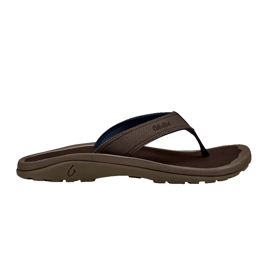 Olukai Men's 'Ohana Dk Wood Dk Wood Flip Flop sold by Orleans Shoe Co.