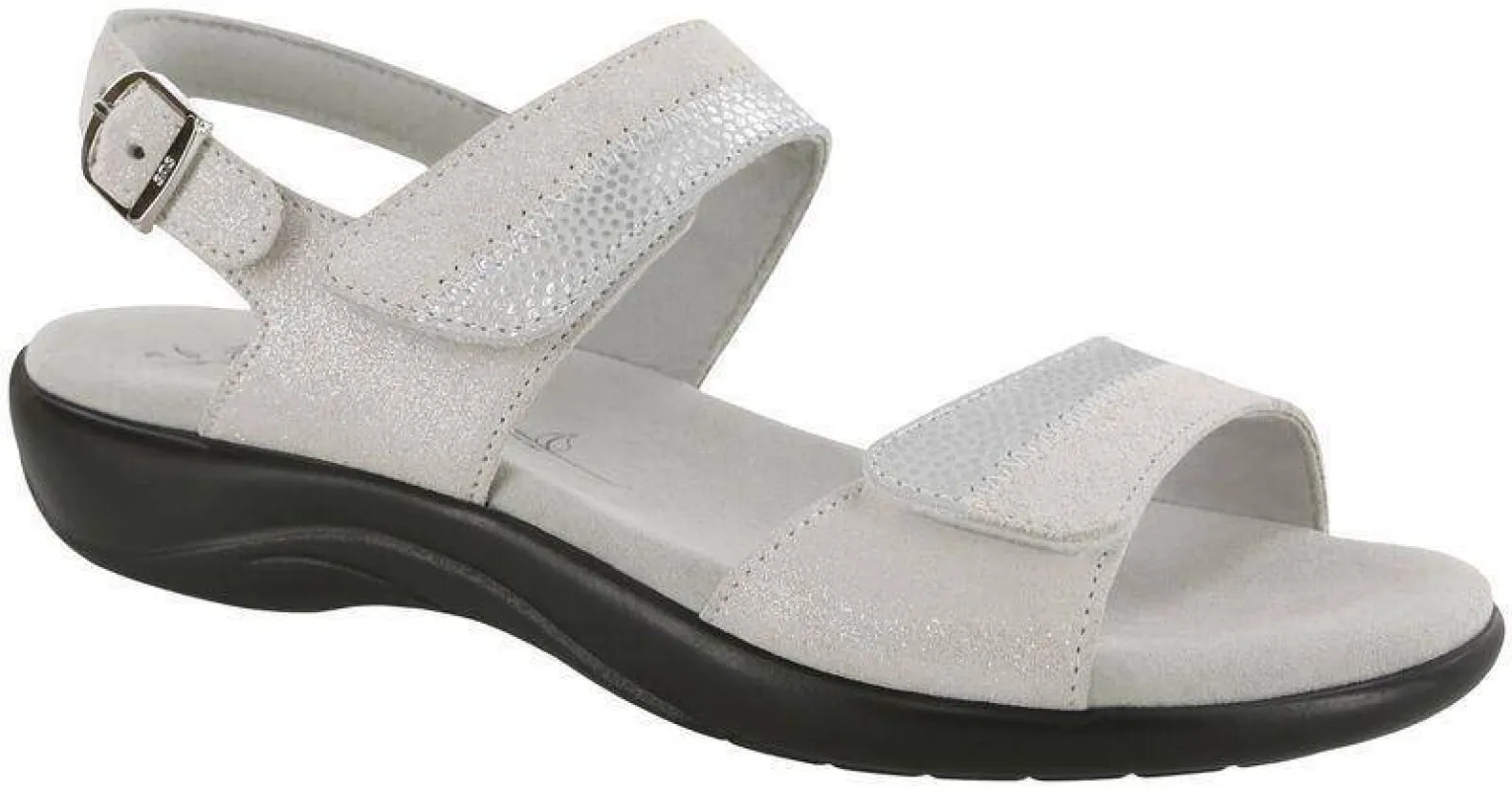 SAS Women's Nudu White Sandal sold by Orleans Shoe Co.