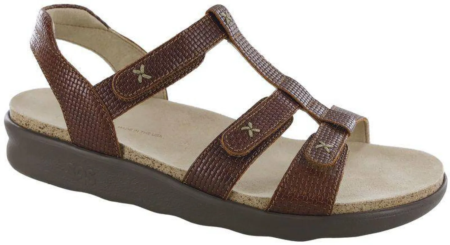 SAS Women's Sorrento Woven Brandy Sandal sold by Orleans Shoe Co.