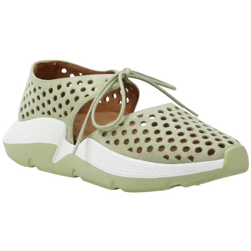 L'amour des Pieds Women's Himar Sage Kid Suede Sneaker sold by Orleans Shoe Co.