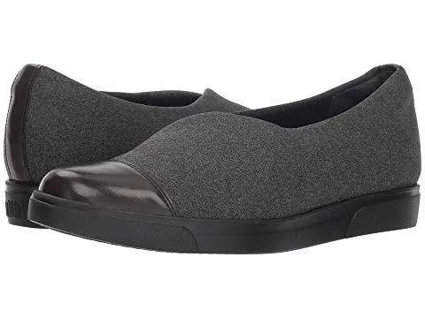 Munro Women's Plum Grey Stretch Fabric Slip-On sold by Orleans Shoe Co.