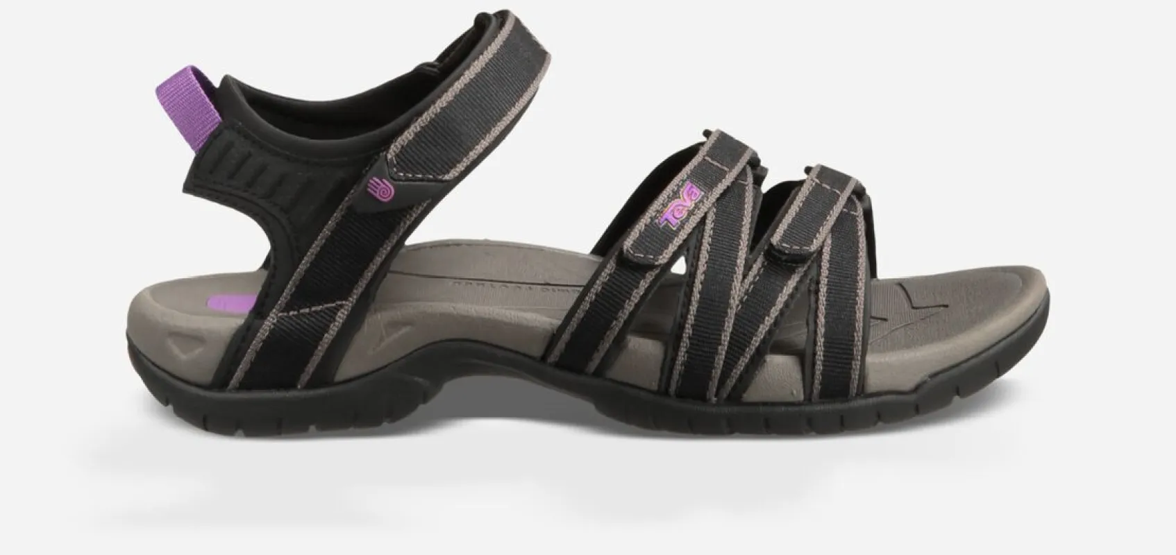 Teva Women's Tirra Black Grey Sandal sold by Orleans Shoe Co.