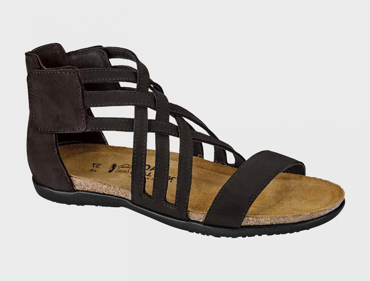 Naot Women's Marita Black Sandal sold by Orleans Shoe Co.