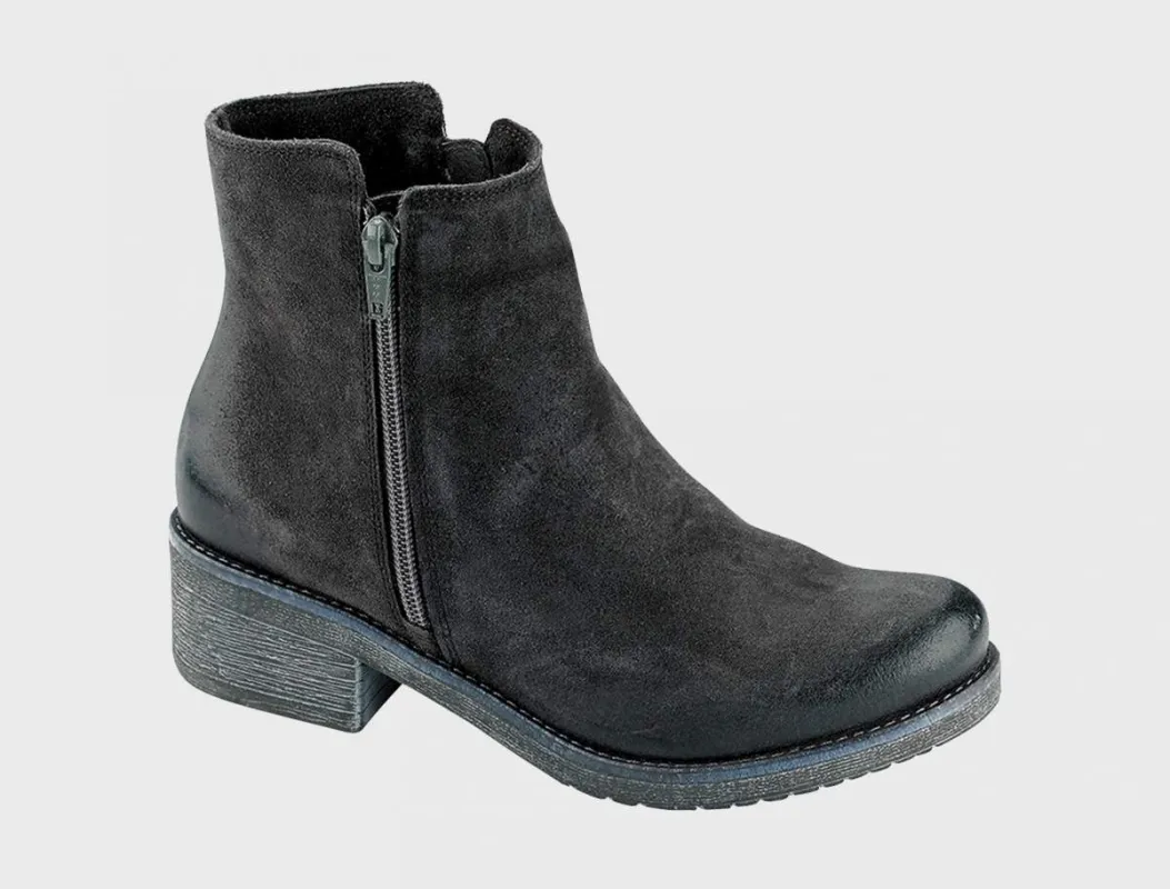 Naot Women's Wander Oily Midnight Suede Boots sold by Orleans Shoe Co.