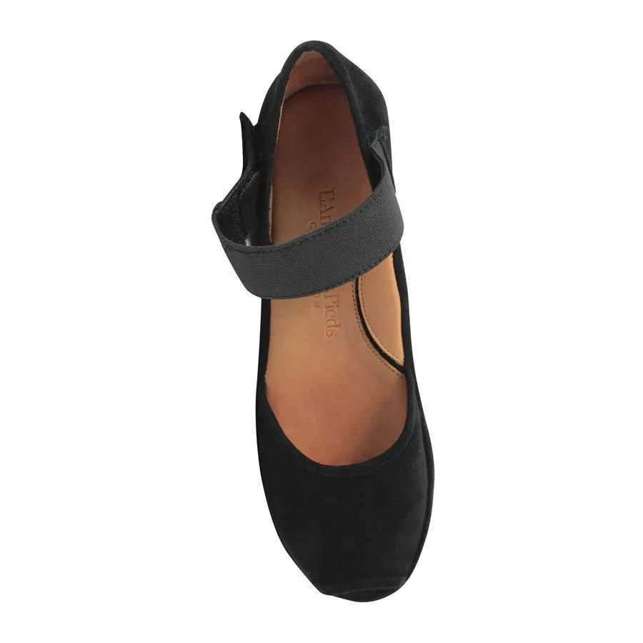 L'amour des Pieds Women's Amadour Black Suede Platform Sandal sold by Orleans Shoe Co. product image thumbnail 2