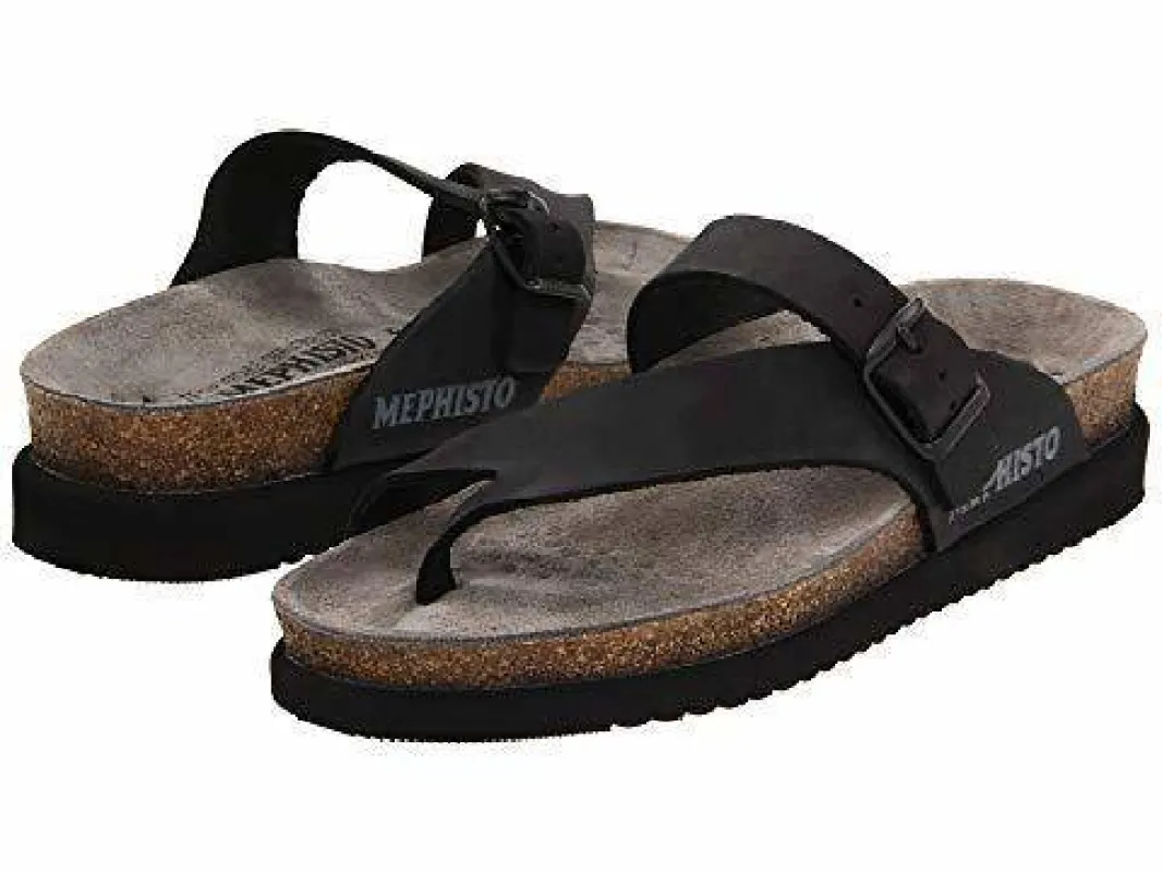 Mephisto Women's Helen Black Sandal sold by Orleans Shoe Co.
