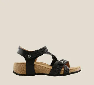Taos Trulie Wedge Sandal Black sold by Orleans Shoe Co. product image thumbnail 3