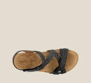 Taos Trulie Wedge Sandal Black sold by Orleans Shoe Co. product image thumbnail 2