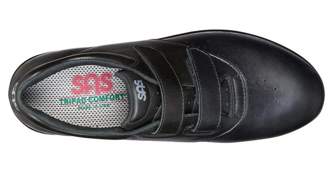 SAS Women's Me Too Black Double Strap Hook and Loop Shoe sold by Orleans Shoe Co. product image thumbnail 4