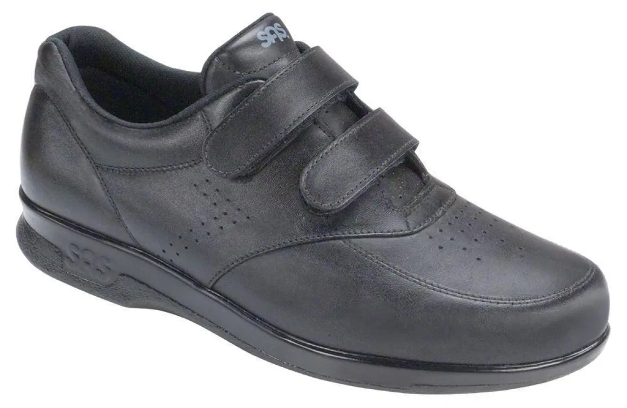 SAS Men's VTO Black Double-Strap Hook Loop Shoe sold by Orleans Shoe Co.