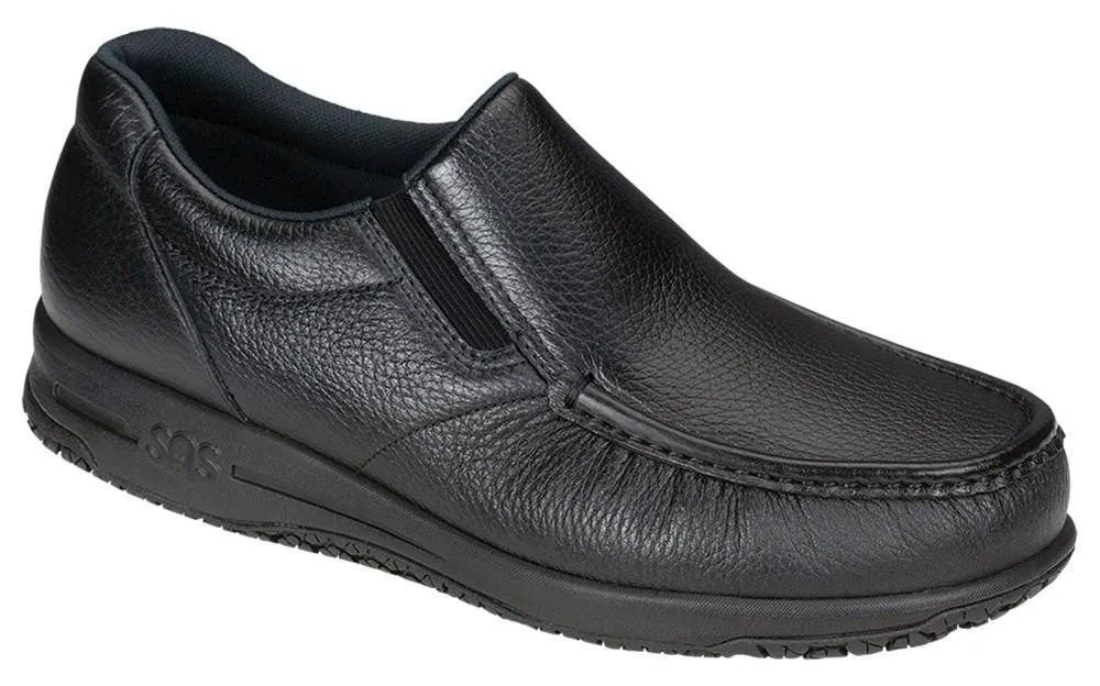 SAS Men's Navigator Black Slip-Resistant Slip-On sold by Orleans Shoe Co.