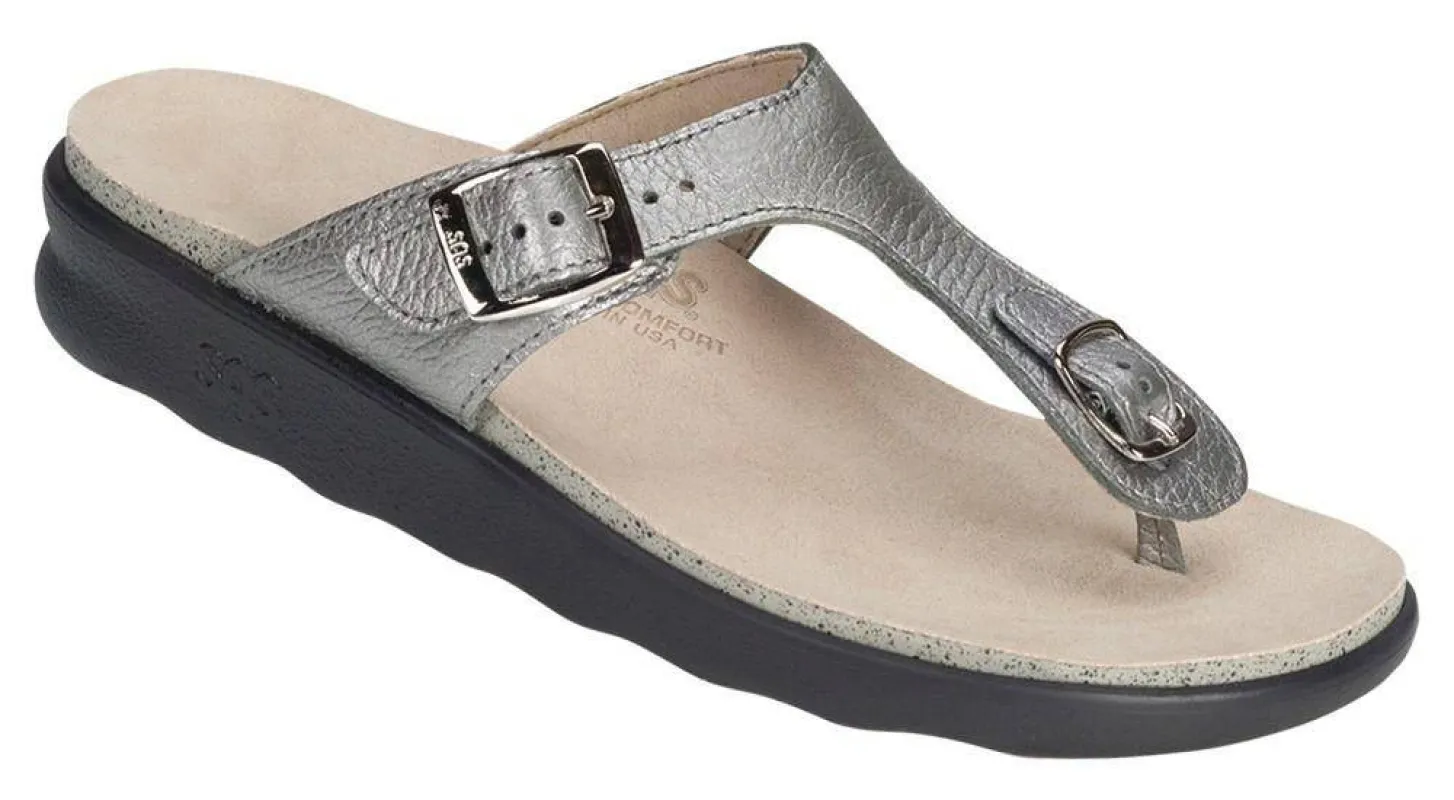 SAS Women's Sanibel Pewter Sandal sold by Orleans Shoe Co.